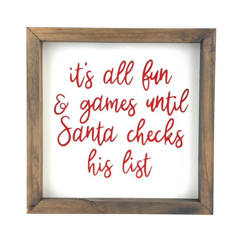 It's All Fun and Games <br>Framed Print