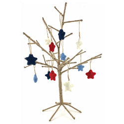 Jute Tree with Star Ornaments