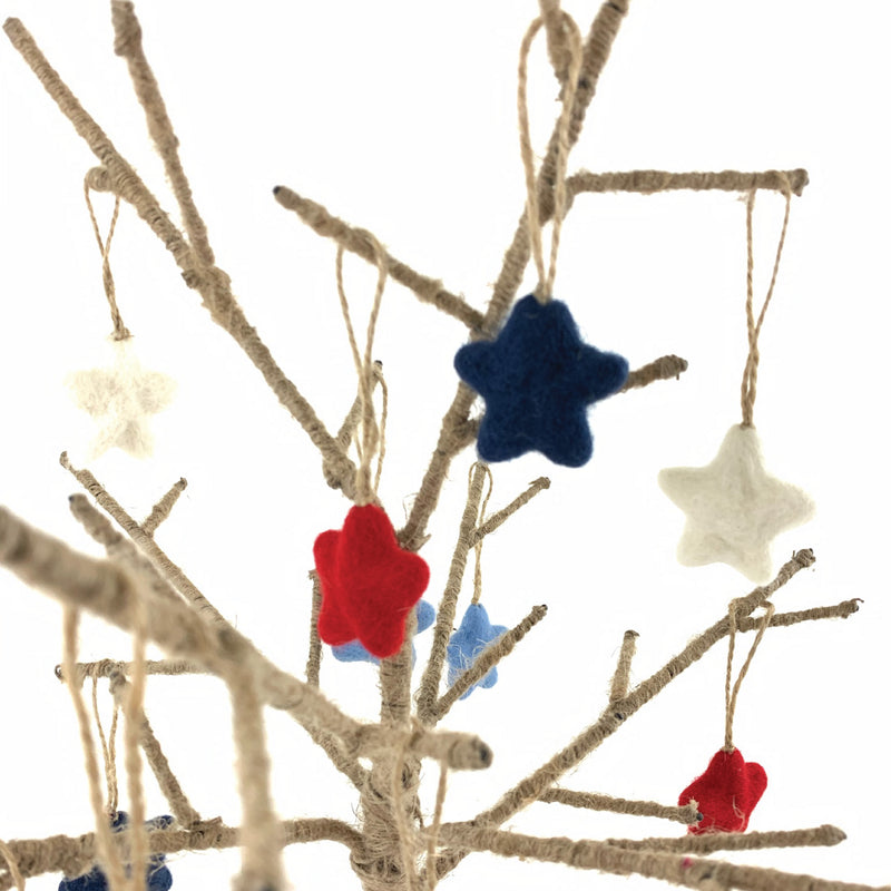 July Felt Star Ornaments