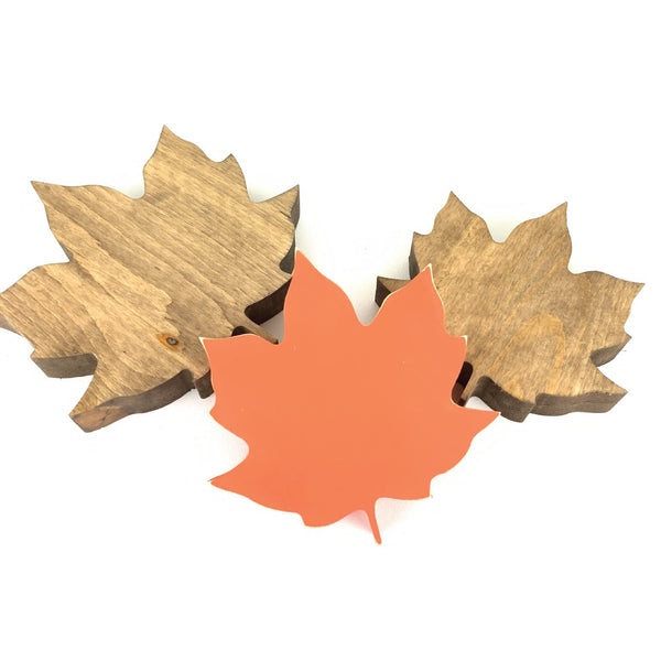 Leaf Shape Cutout <br>Set of Two