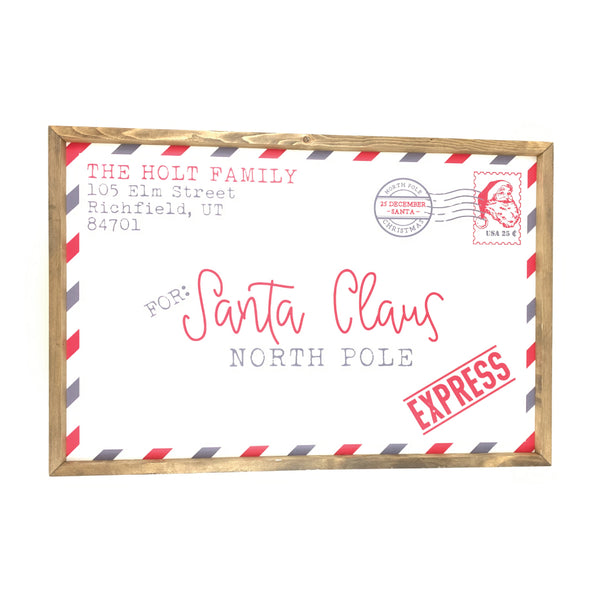 Letter To Santa Personalized Art