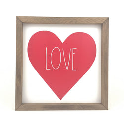 Love Heart <br>Framed Saying