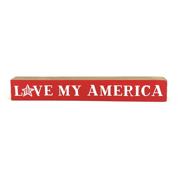 Love My America <br>Shelf Saying