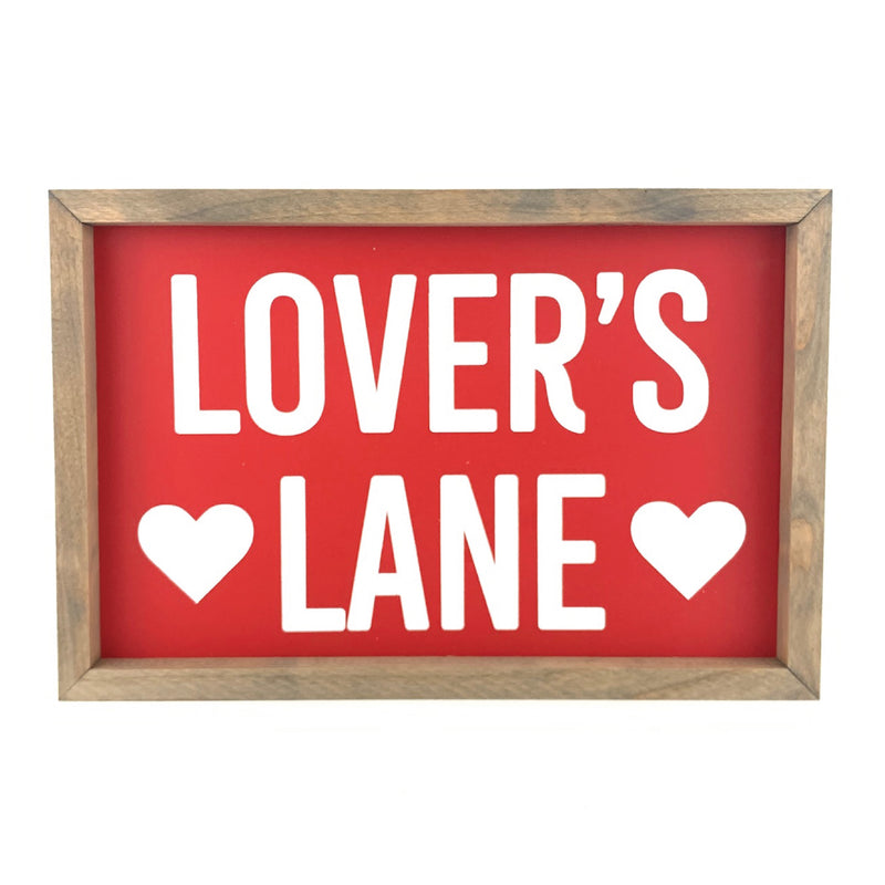 Lover's Lane <br>Framed Saying