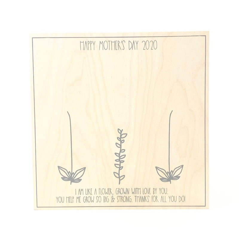 Row of Flowers <br>Mother's Day Hand Keepsake
