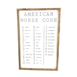 American Morse Code <br>Framed Art