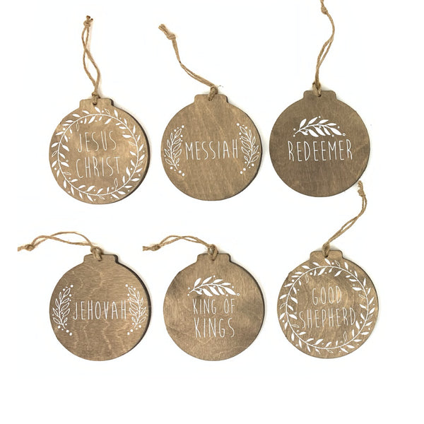 Names of Christ Advent Ornament Set