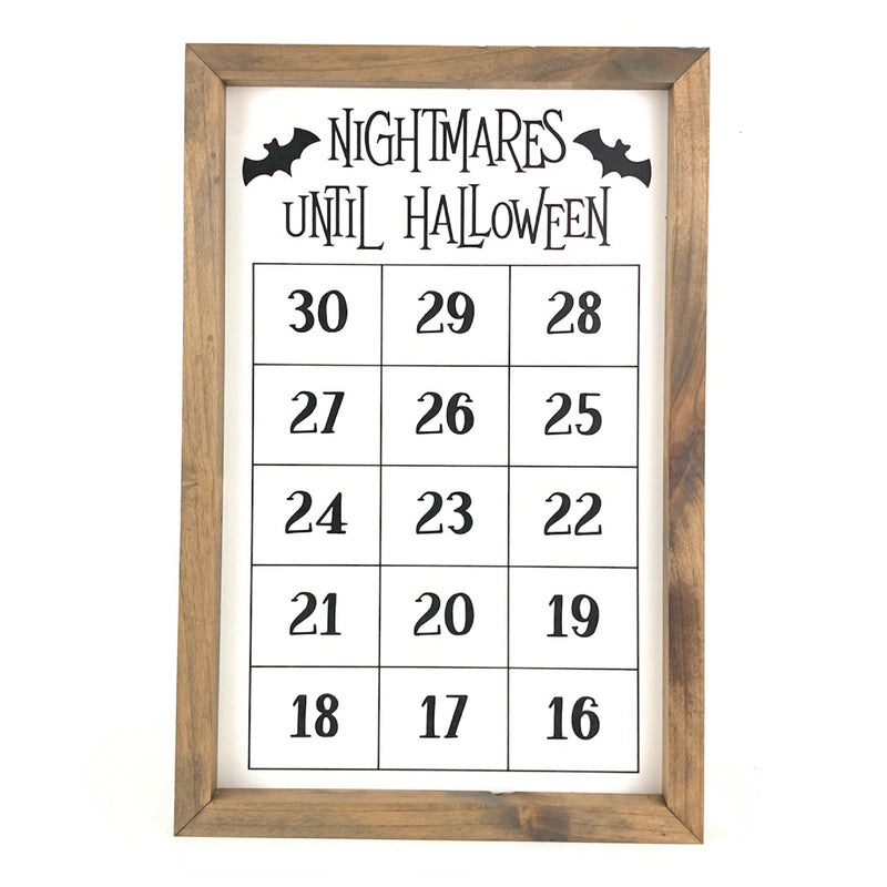Nightmares Until Halloween <br>15-Day Magnetic Countdown