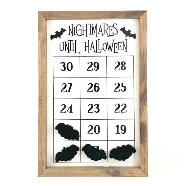 Nightmares Until Halloween <br>15-Day Magnetic Countdown