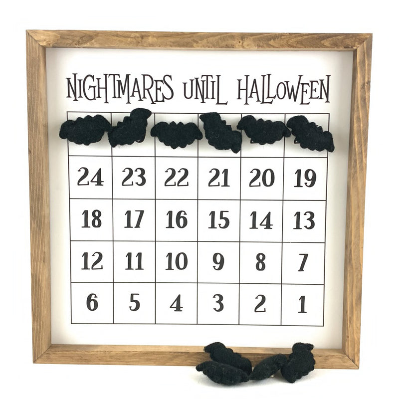 Nightmares Until Halloween <br>Magnetic Countdown