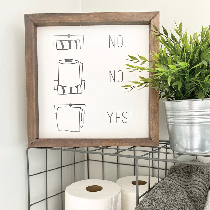 Toilet Paper Diagram <br>Framed Art