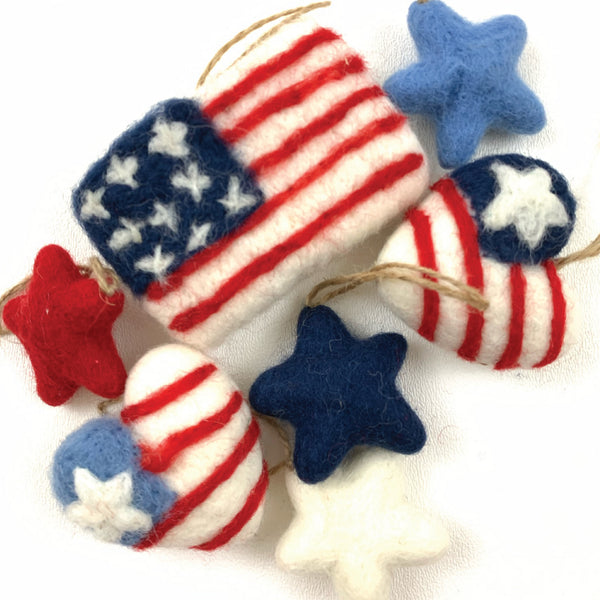 Flag Felt Ornament