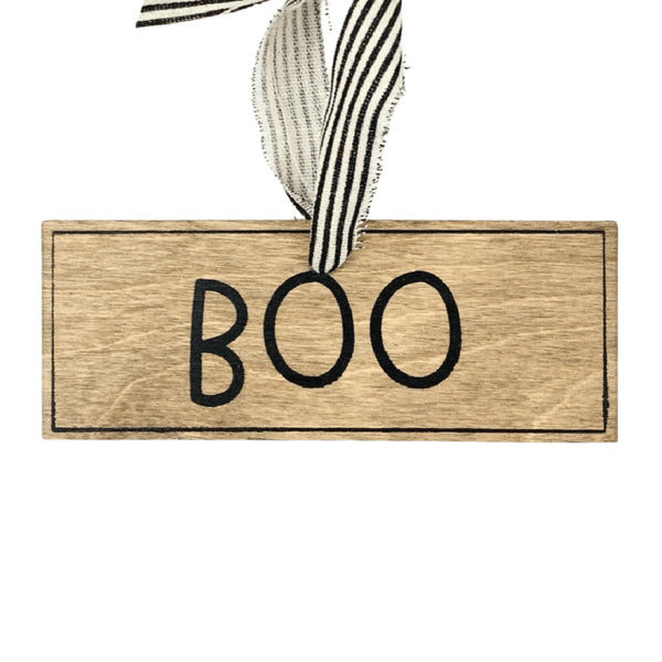 Boo Sign Ornament