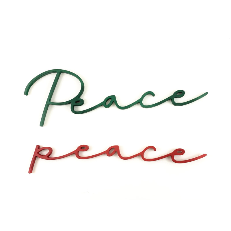 Peace Script <br>Wall Word