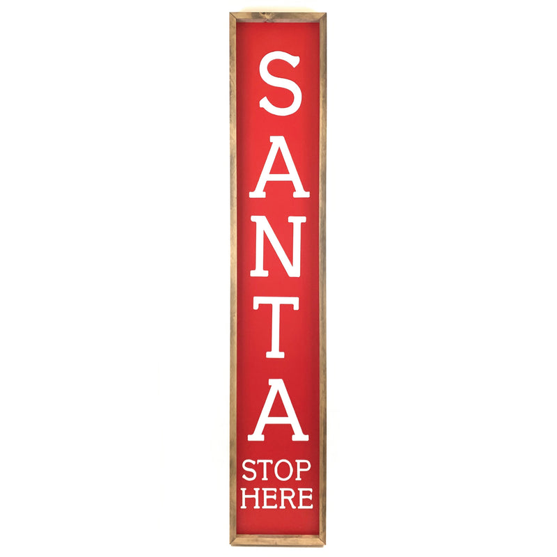 Santa Stop Here <br>Porch Board