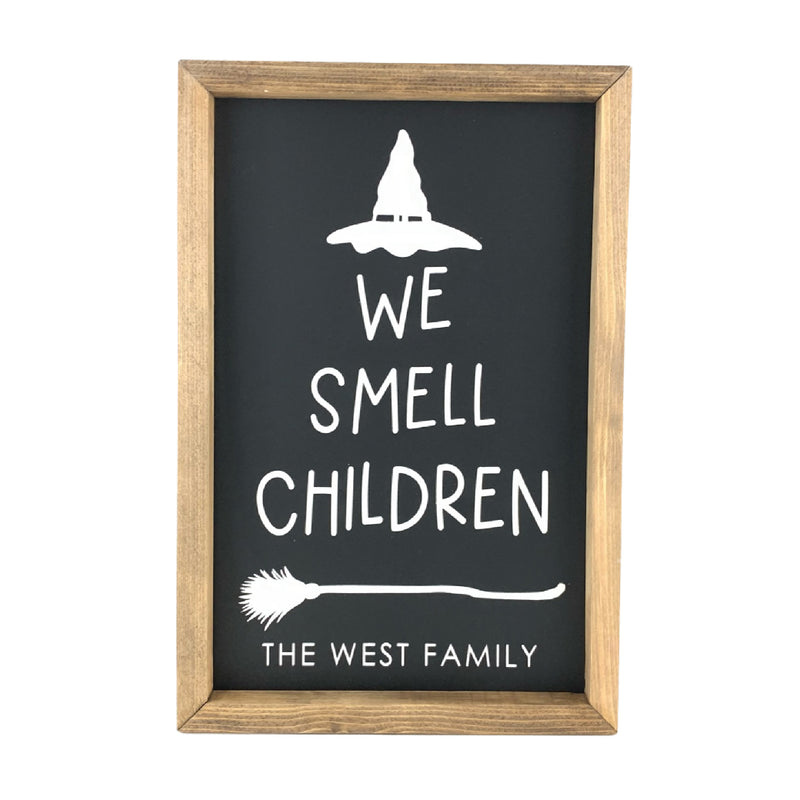 Personalized We Smell Children <br>Framed Saying