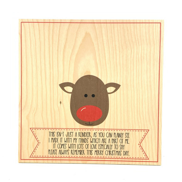 Reindeer Holiday Hand Keepsake