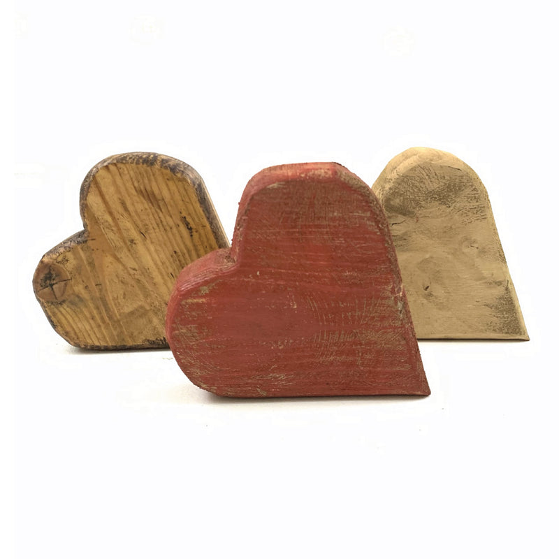 Chunky Rustic Hearts