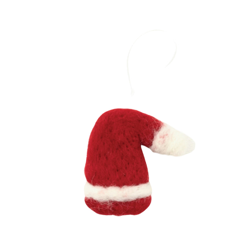 Felt Santa Hat Ornaments