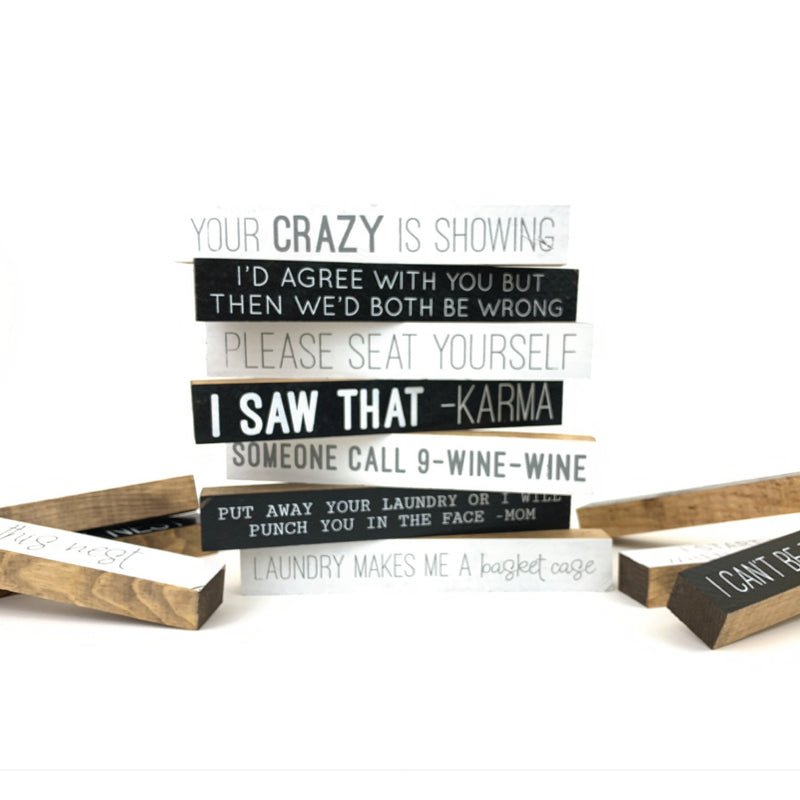 Maybe Swearing Will Help <br>Shelf Saying
