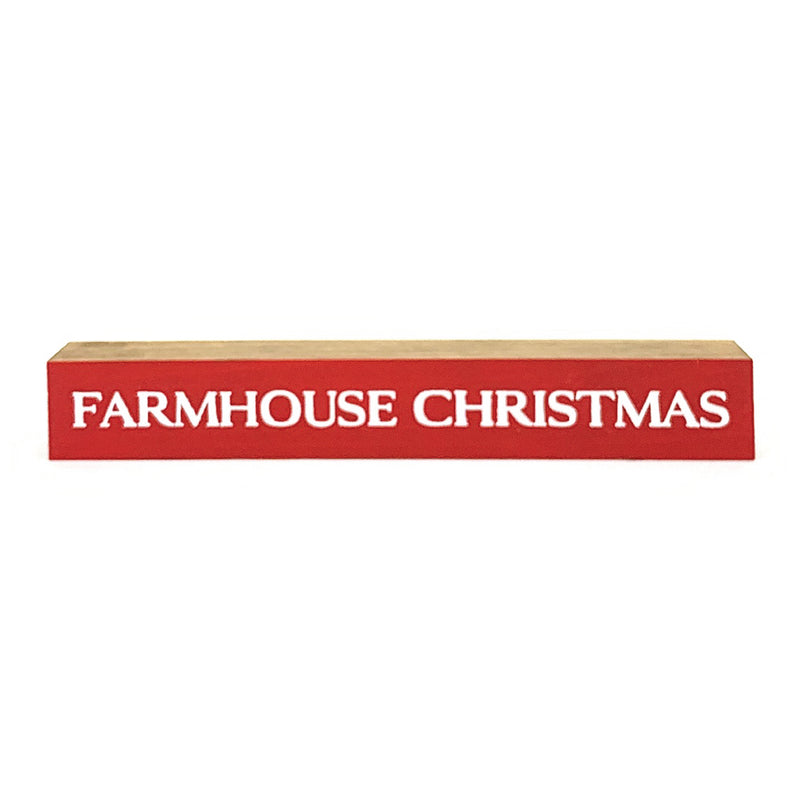 Farmhouse Christmas <br>Shelf Saying