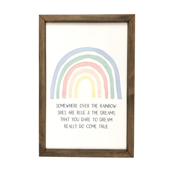 Somewhere Over The Rainbow <br>Framed Art