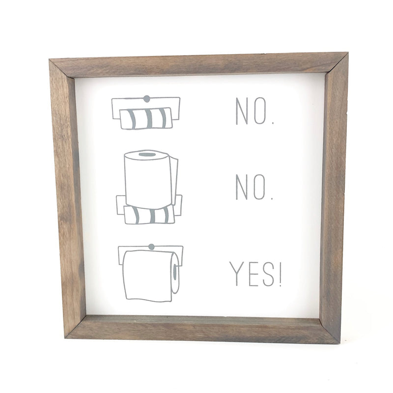 Toilet Paper Diagram <br>Framed Art