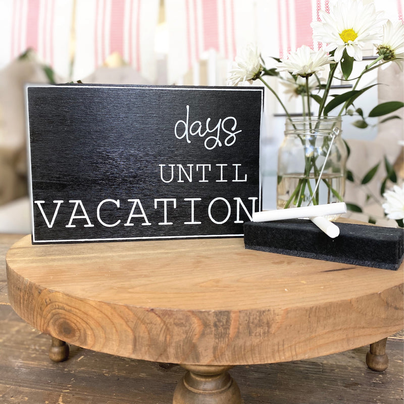 Days Until Vacation Large Countdown <br>Shelf Block