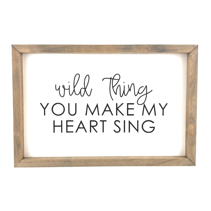 Wild Thing <br>Framed Saying