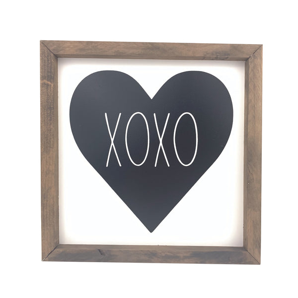 XOXO Heart<br>Framed Saying